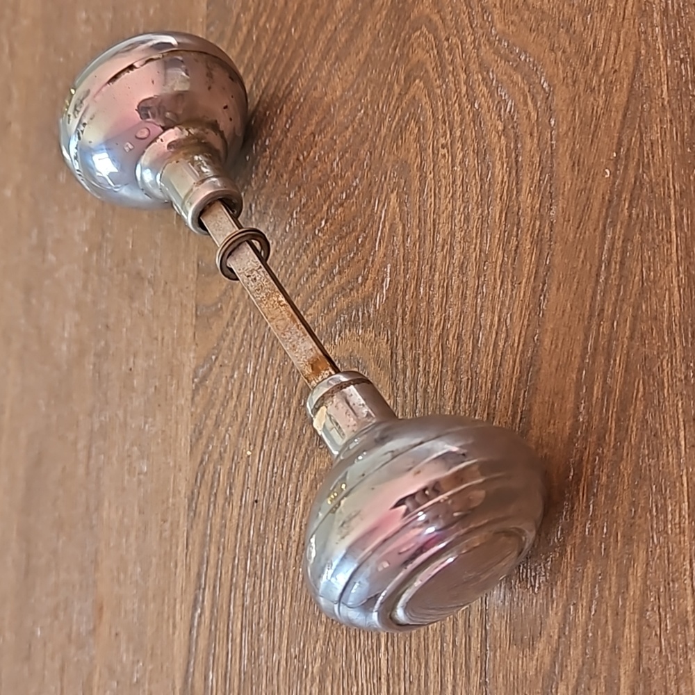 Vintage Chrome Doorknobs